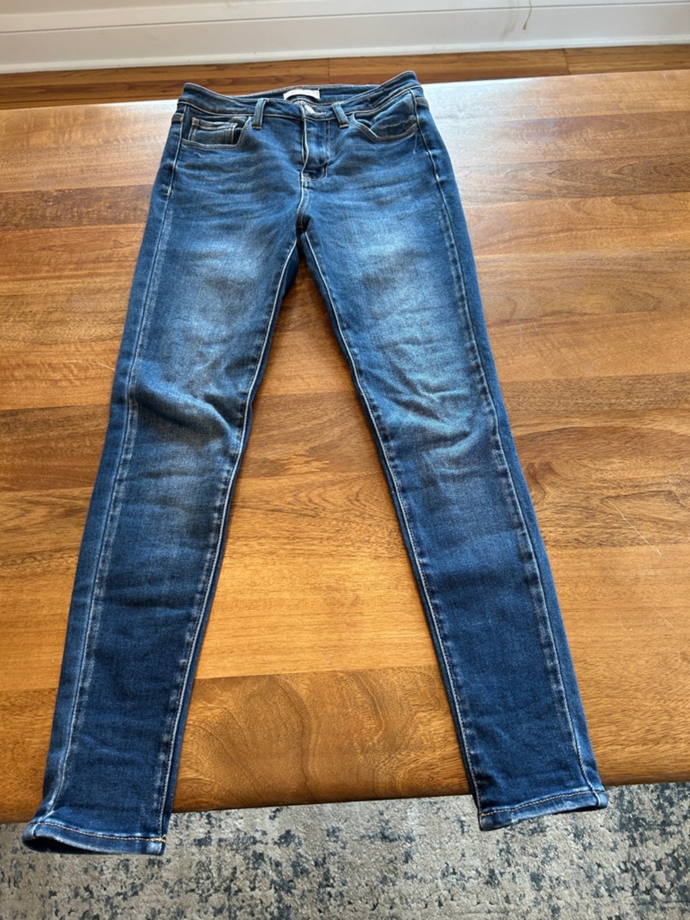 Dark Blue High Rise Skinny Women's Jeans